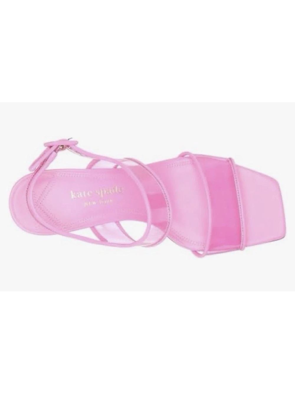 Kate Spade Pink Strappy Block Heel Sandals - Picture 4 of 9
